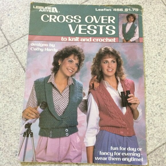 Leisure Arts Knit & Crochet Afghans Vests Cardigans - Picture 4 of 16